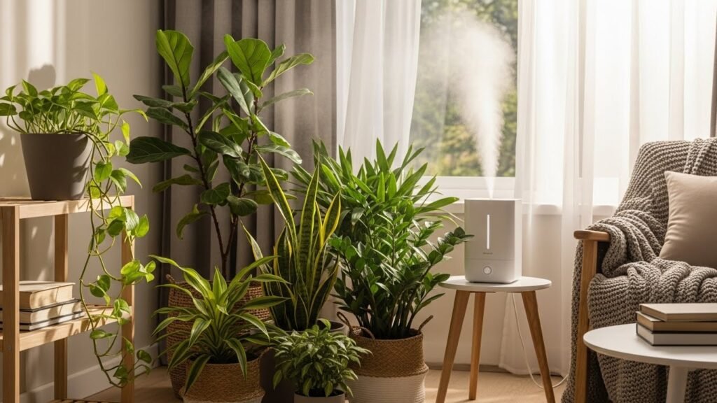 Increasing humidity for indoor plants during winter heating