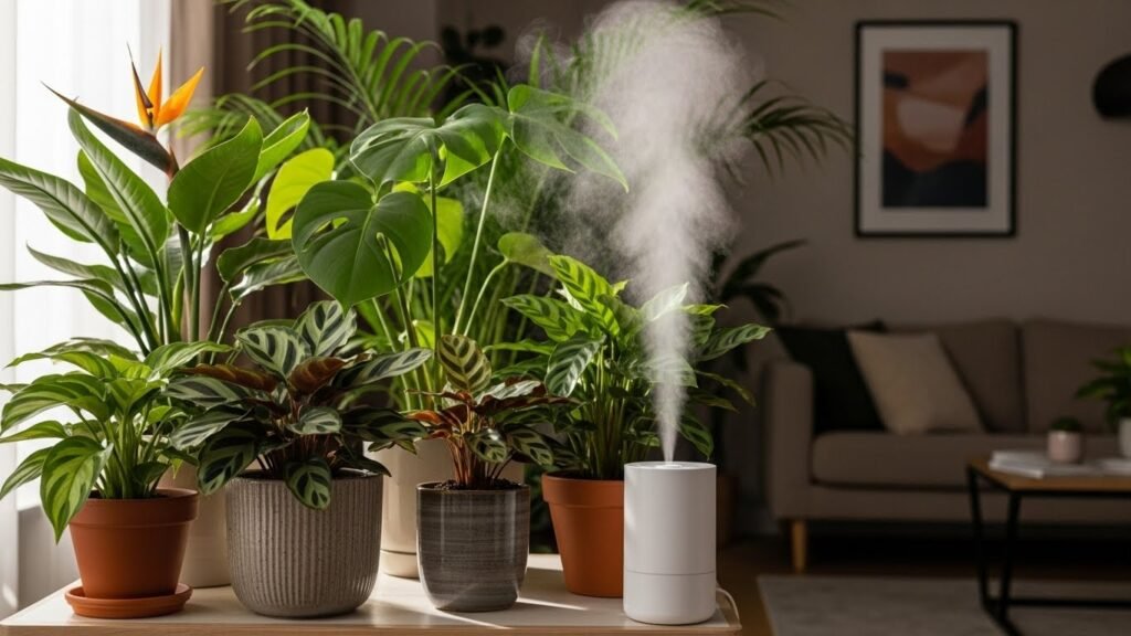 Increasing humidity for indoor plants during winter