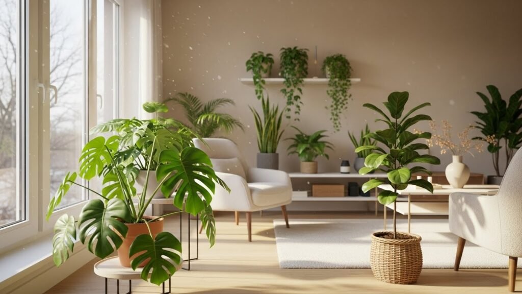 Indoor plant care during mild winter climates