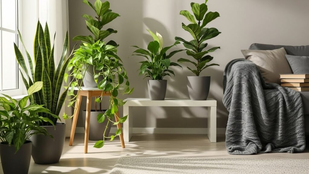 Observing indoor plants during winter dormancy